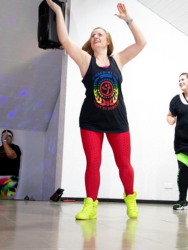 Freude am Zumba®-Workout Freude beim Zumba®-Workout im Westerwald